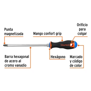 Desarmador de cruz 3/8