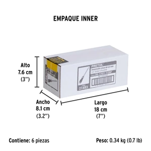 Desarmador plano 1/4