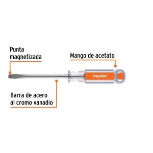 Desarmador plano 1/4