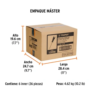 Desarmador plano 1/4