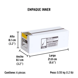 Desarmador plano 1/4