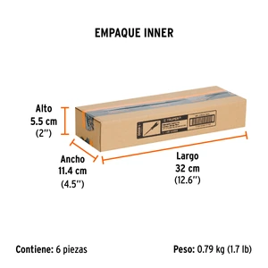 Desarmador plano 1/4