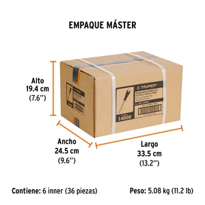 Desarmador plano 1/4