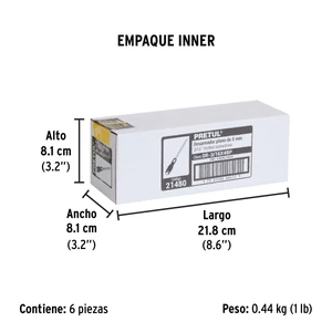 Desarmador plano 3/16 x 4