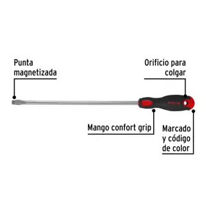 Desarmador plano 3/8