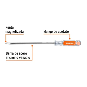 Desarmador plano 3/8
