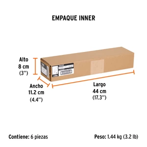Desarmador plano 3/8