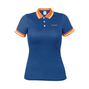 69972 / DRY-AD-G Playera polo performance para mujer, azul, G, Truper