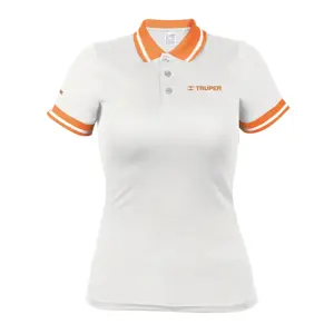 Playera polo performance para mujer, blanca, CH, Truper