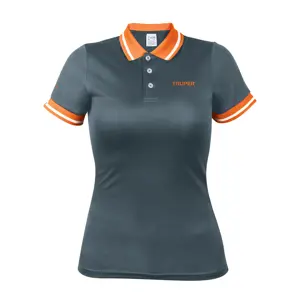 61086 / DRY-GD-C Playera polo performance para mujer, gris, CH, Truper