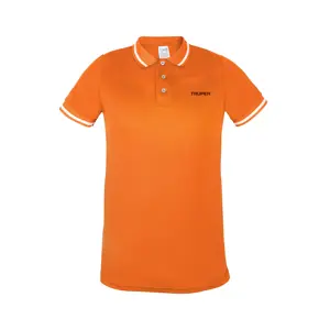 Playera polo performance para hombre, naranja, CH, Truper