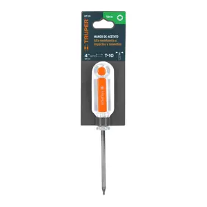 15101 / DT-10 Desarmador punta Torx T 10 mango de acetato, Truper