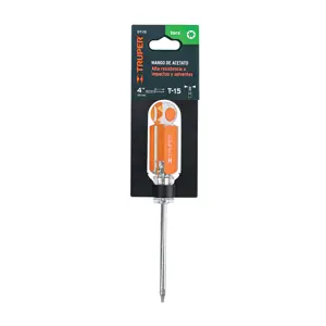 Desarmador punta Torx T 15 mango de acetato, Truper