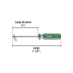 Desarmador punta Torx T 15 mango de PVC, Pretul