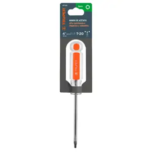 15103 / DT-20 Desarmador punta Torx T 20 mango de acetato, Truper