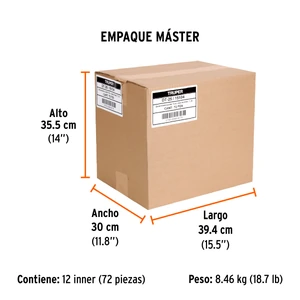 Desarmador punta Torx T 25 mango de acetato, Truper