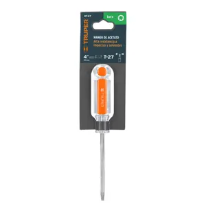 15105 / DT-27 Desarmador punta Torx T 27 mango de acetato, Truper