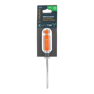 15106 / DT-30 Desarmador punta Torx T 30 mango de acetato, Truper