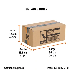Truper Desarmador 2 puntas dobles y barra con 2 cajas hexagonales