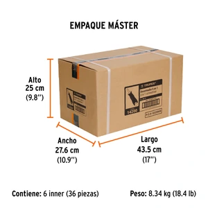 Truper Desarmador 2 puntas dobles y barra con 2 cajas hexagonales
