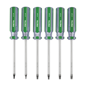 Juego de 6 desarmadores Torx mango de PVC, Pretul