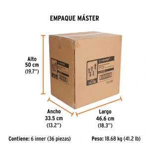 Juego de 5 desarmadores mango Comfort Grip, Truper