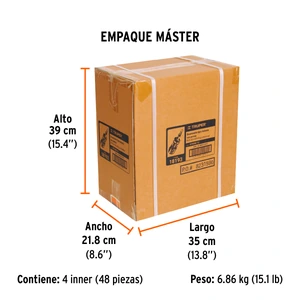 Desarmador tipo trompo con matraca y 6 puntas dobles, Truper