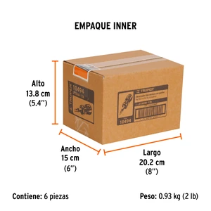 Truper Desarmador tipo trompo con matraca, 6 puntas dobles, blíster