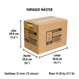 Dúo de desarmadores 1/4 x 4