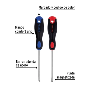 Dúo de desarmadores 3/16