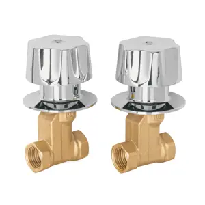 49800 / E-052B Foset Juego llaves empotrar roscables, maneral metálico, Basic