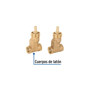 Juego llaves empotrar roscables, compresión, s/maneral,Foset