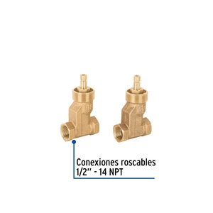 Juego llaves empotrar roscables, compresión, s/maneral,Foset