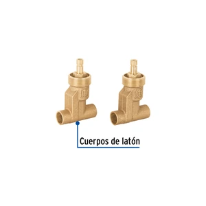 Juego llaves empotrar soldables, compresión, s/maneral,Foset