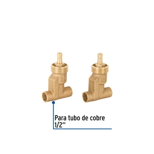 Juego llaves empotrar soldables, compresión, s/maneral,Foset