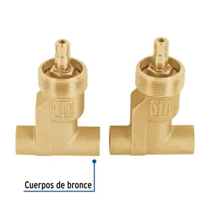 Juego llaves empotrar soldables, compresión, s/maneral,Foset