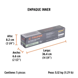 Bolsa con 1 kg de electrodos 6013 de 3/32