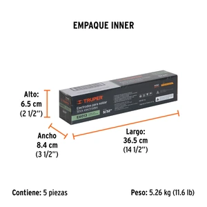 Bolsa con 1 kg de electrodos 6013 de 5/32