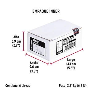 Bolsa c/24 escuadras planas cantoneras 2-1/2