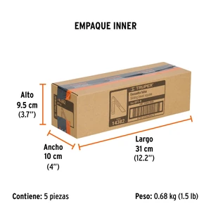 Truper Escuadra falsa d/acero inoxidable 19cm / 6