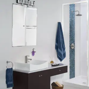 Juego de 6 accesorios para baño acabado cromo, Foset Element