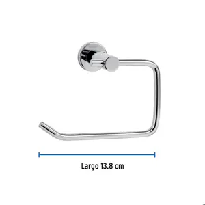 Portarrollo metálico acabado cromo, Foset Element