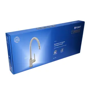 49920 / ELF-82N Foset Monomando satín nariz retráctil para fregadero, Element