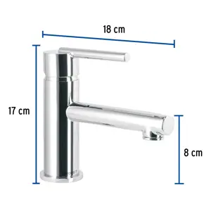 Monomando corto cromo para lavabo, Foset Element