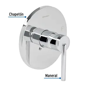 Foset Monomando para regadera, cromo, ELEMENT