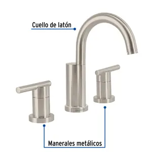 Foset Mezcladora satín para lavabo con taladros separados, Element