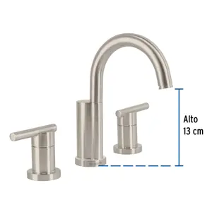 Foset Mezcladora satín para lavabo con taladros separados, Element