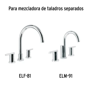Foset Jgo manerales de palanca p/taladros separados, cromo,Element