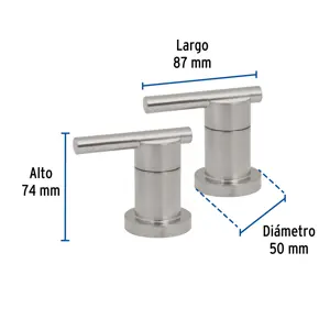 Foset Jgo manerales de palanca p/taladros separados, satín,Element