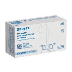 Foset Jgo manerales de palanca p/mezcladora tipo bar,cromo,Element